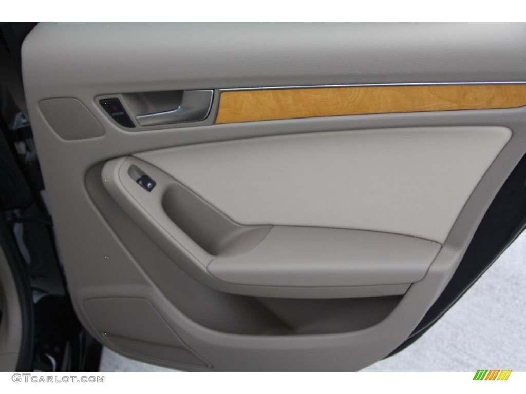 2009 Audi A4 2.0T Sedan Light Grey Door Panel Photo #67606209