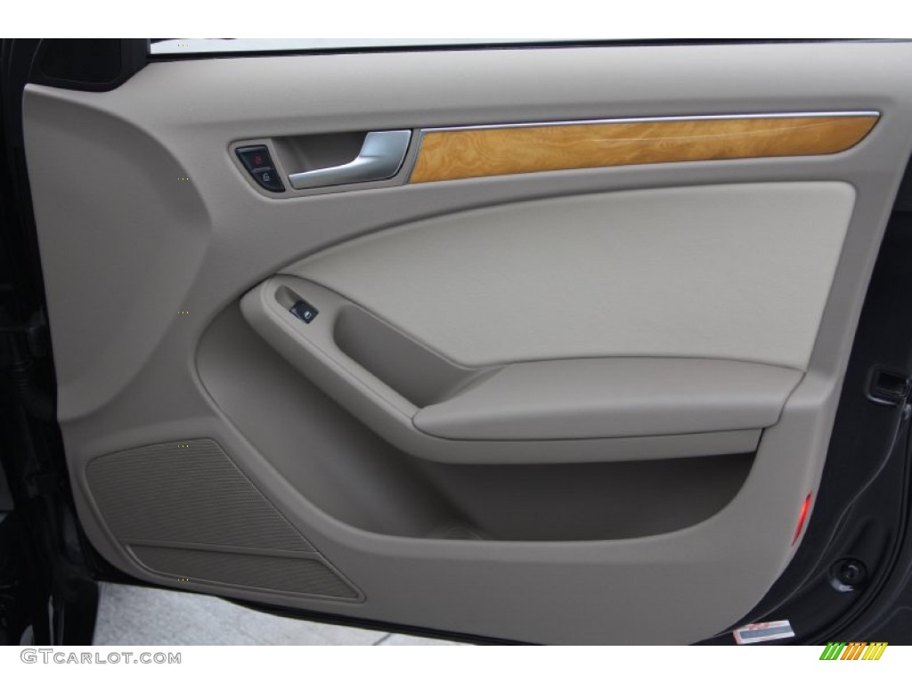 2009 Audi A4 2.0T Sedan Light Grey Door Panel Photo #67606215