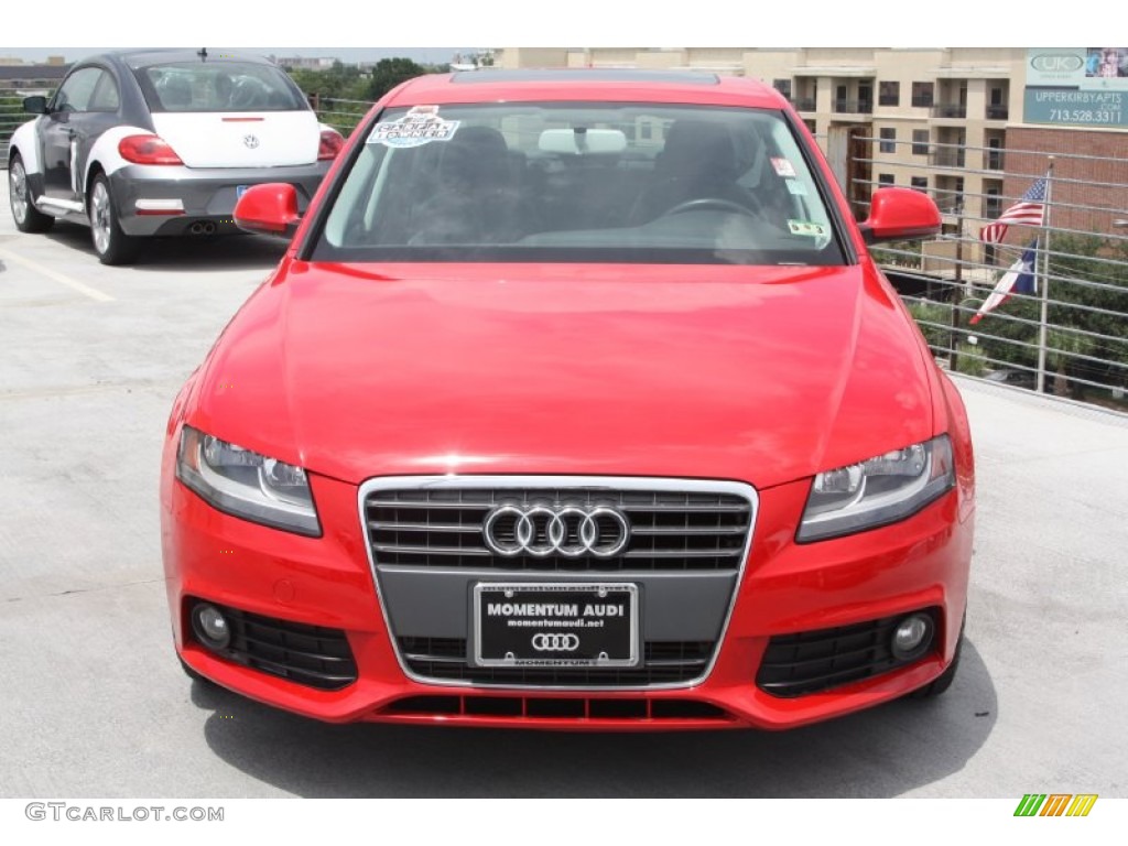 2009 A4 2.0T Sedan - Brilliant Red / Black photo #2