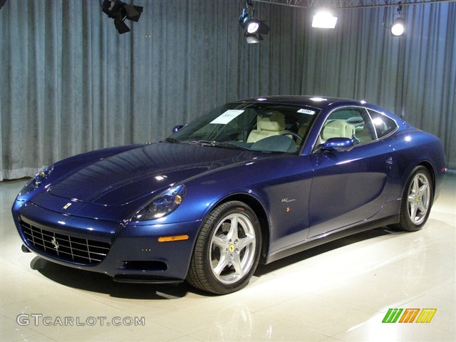 Blue 2005 Ferrari 612 Scaglietti Standard 612 Scaglietti Model Exterior Photo #67608