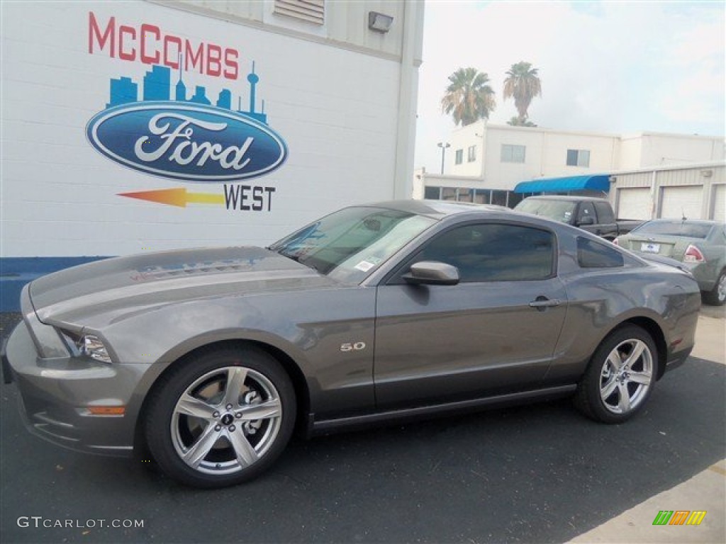 2013 Mustang GT Premium Coupe - Sterling Gray Metallic / Charcoal Black photo #1