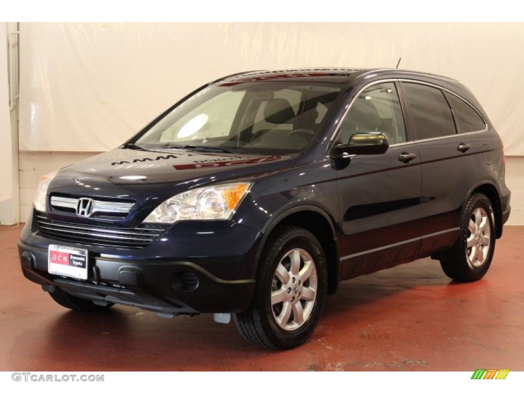 2008 CR-V EX 4WD - Royal Blue Pearl / Gray photo #4