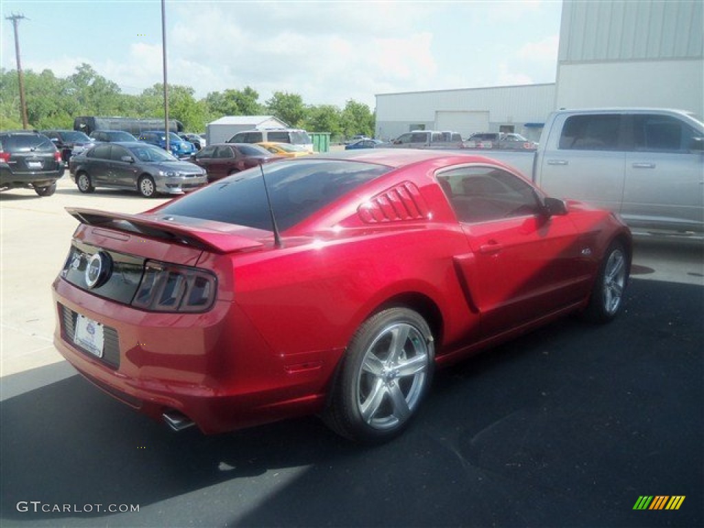 2013 Mustang GT Premium Coupe - Red Candy Metallic / Charcoal Black photo #5