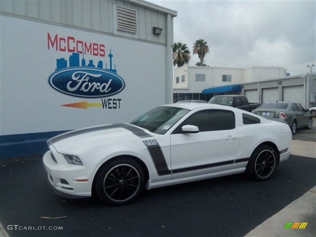 2013 Mustang Boss 302 - Performance White / Charcoal Black/Recaro Sport Seats photo #1