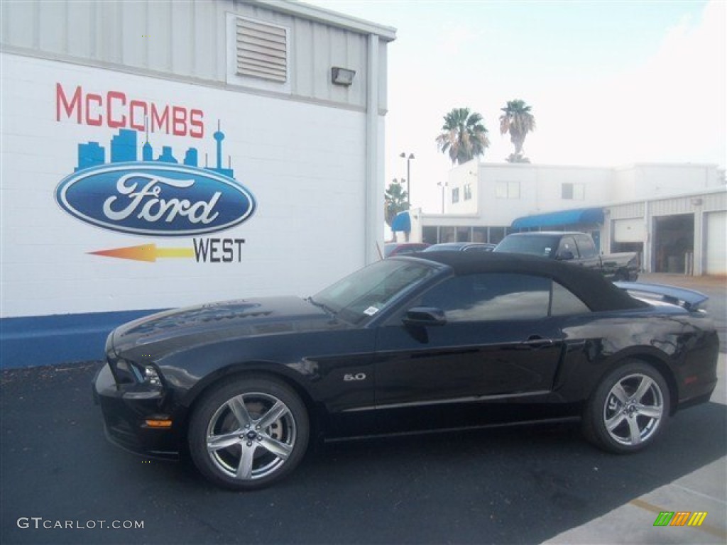 2013 Mustang GT Premium Convertible - Black / Charcoal Black photo #1