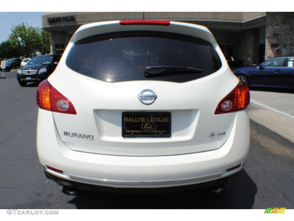 2009 Murano S AWD - Glacier Pearl / Beige photo #5