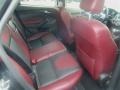 2012 Ford Focus Tuscany Red Leather Interior Rear Seat Photo