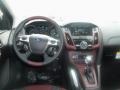Tuscany Red Leather 2012 Ford Focus SEL Sedan Dashboard