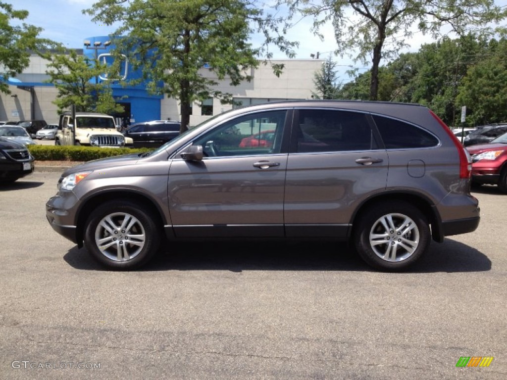 2010 CR-V EX-L AWD - Urban Titanium Metallic / Black photo #1