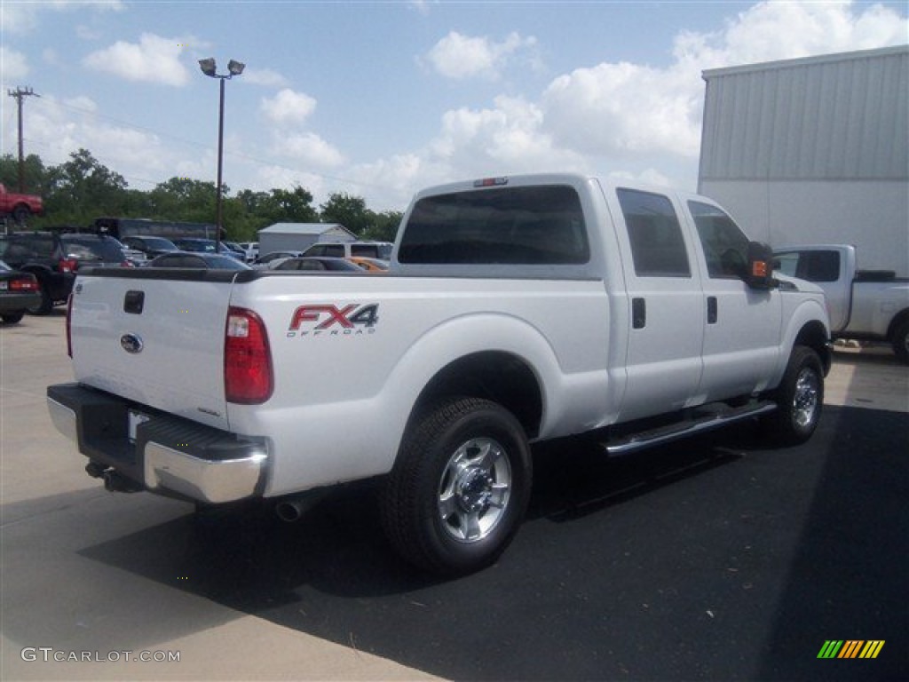 2012 F250 Super Duty XLT Crew Cab 4x4 - Oxford White / Steel photo #5