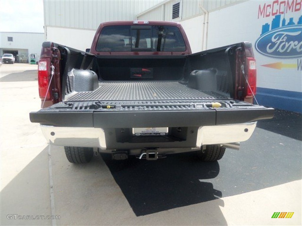 2012 F350 Super Duty Lariat Crew Cab 4x4 - Autumn Red / Adobe photo #16
