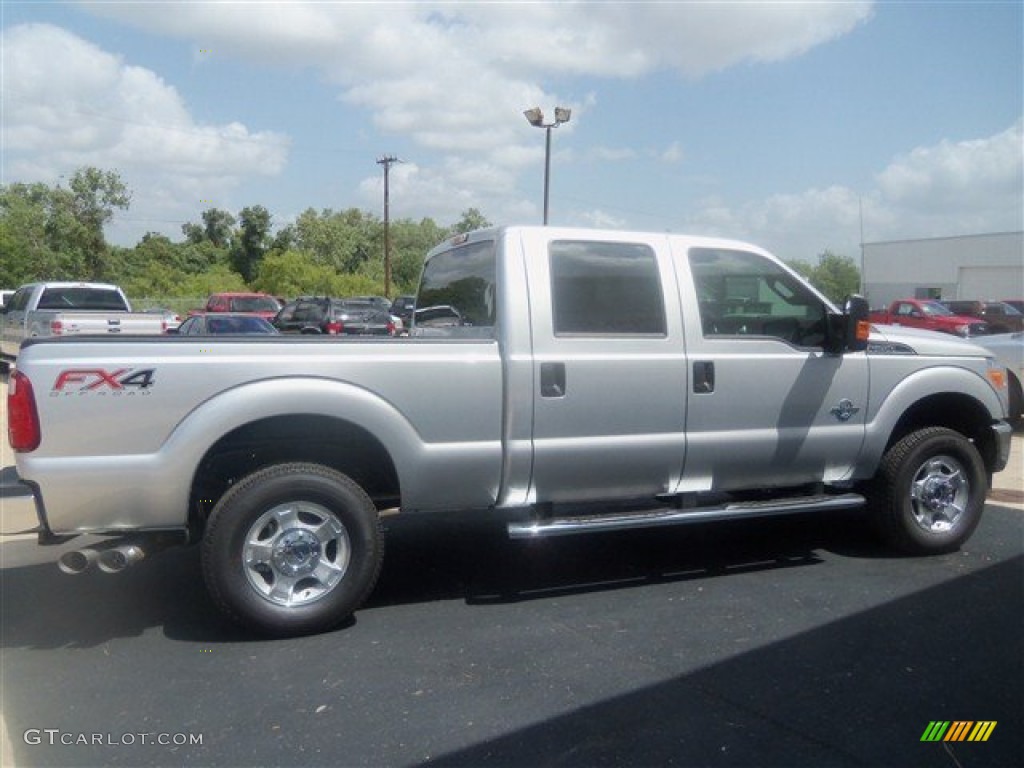 2012 F250 Super Duty XLT Crew Cab 4x4 - Ingot Silver Metallic / Steel photo #6