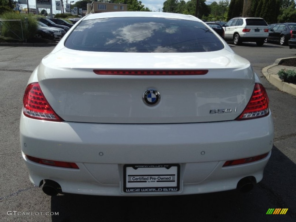 2010 6 Series 650i Coupe - Alpine White / Black photo #4