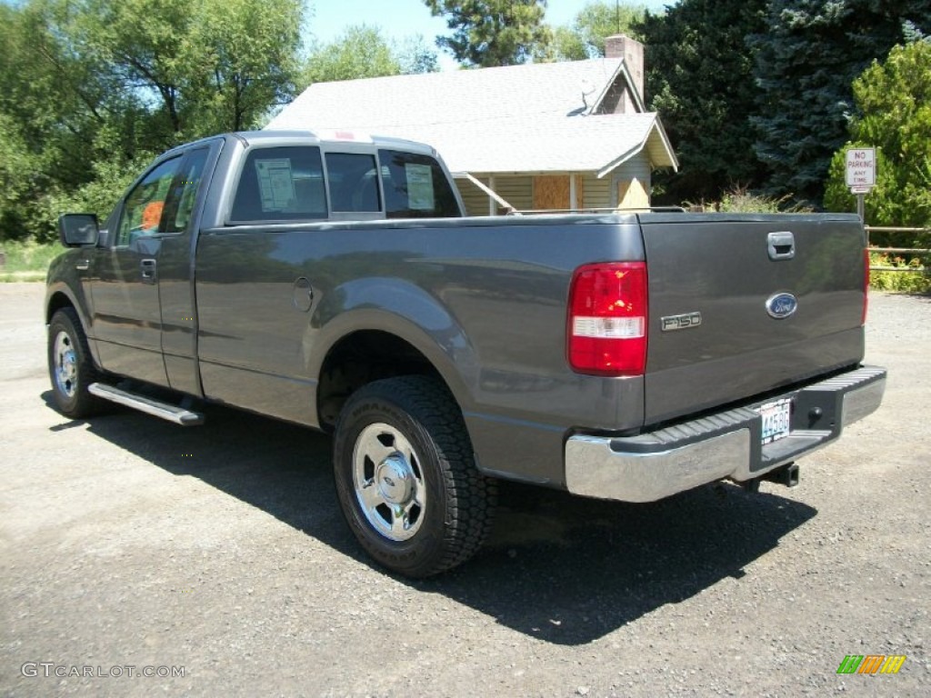 2004 F150 XLT Regular Cab - Dark Shadow Grey Metallic / Medium/Dark Flint photo #4