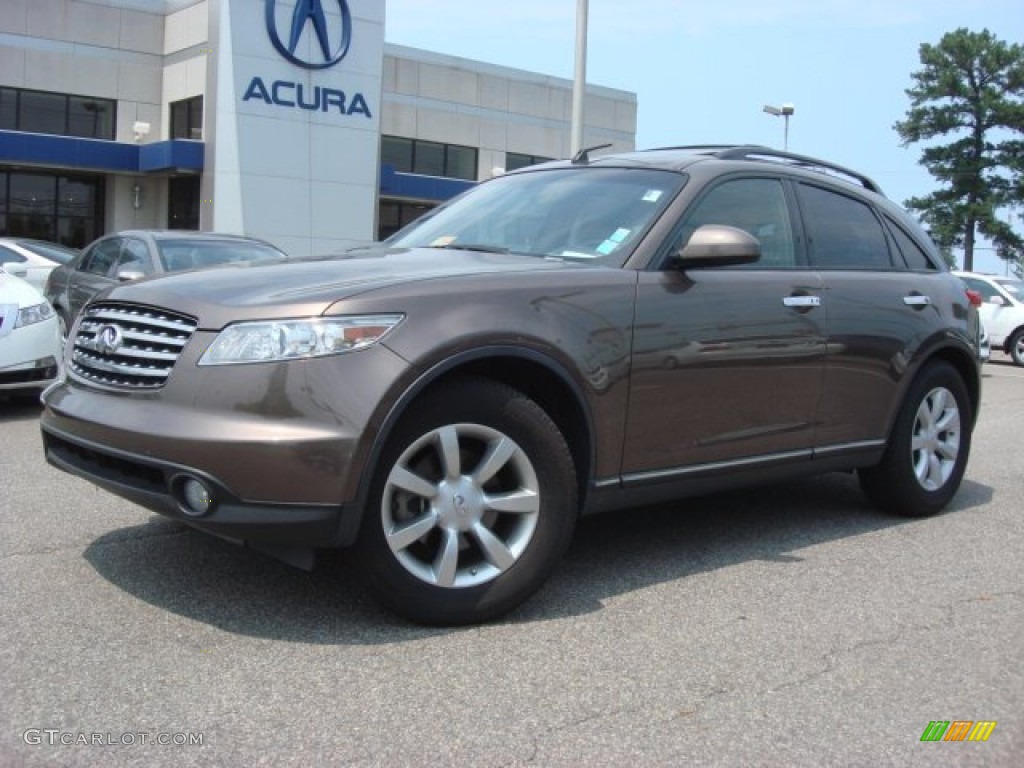 2004 FX 35 AWD - Beryllium 16 Metallic / Brick/Black photo #2