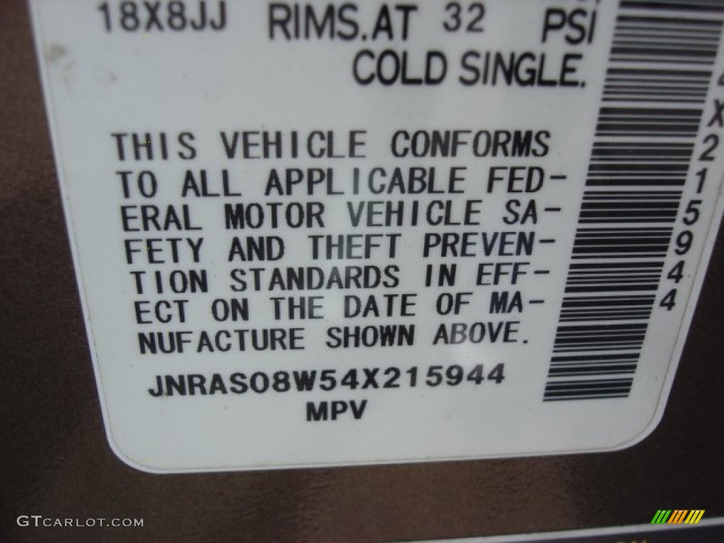 2004 FX 35 AWD - Beryllium 16 Metallic / Brick/Black photo #18