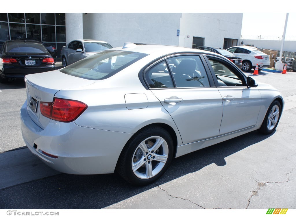 2012 3 Series 328i Sedan - Glacier Silver Metallic / Black photo #2