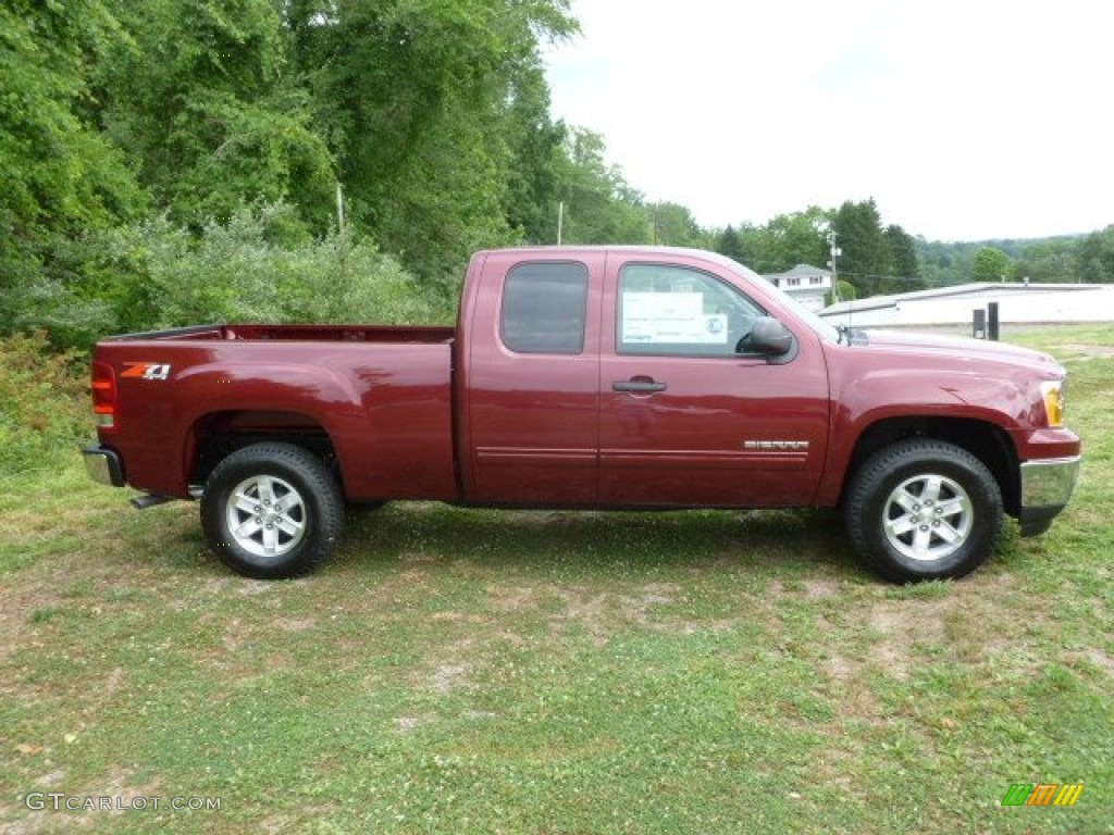 Sonoma Red Metallic 2013 GMC Sierra 1500 SLE Extended Cab 4x4 Exterior Photo #67615399
