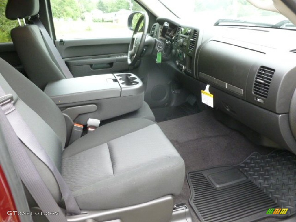 Ebony Interior 2013 GMC Sierra 1500 SLE Extended Cab 4x4 Photo #67615410