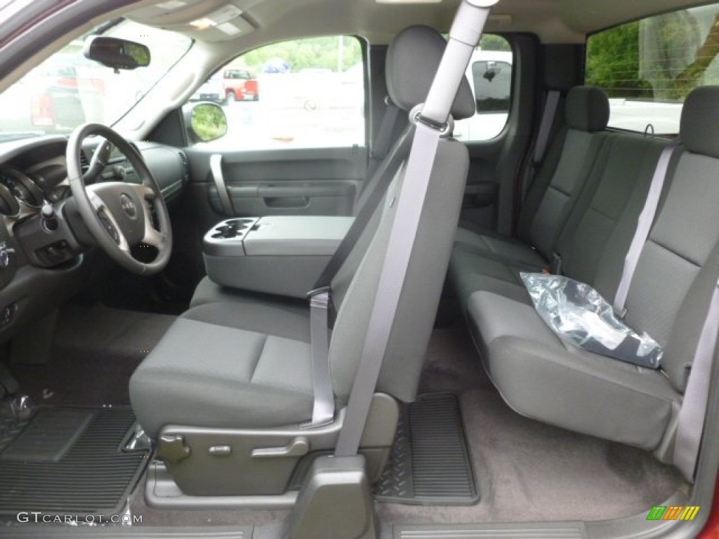 Ebony Interior 2013 GMC Sierra 1500 SLE Extended Cab 4x4 Photo #67615446