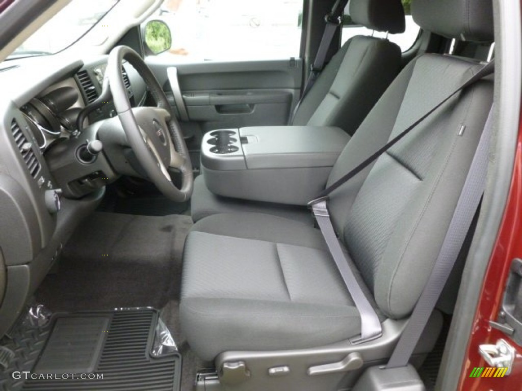 Ebony Interior 2013 GMC Sierra 1500 SLE Extended Cab 4x4 Photo #67615452