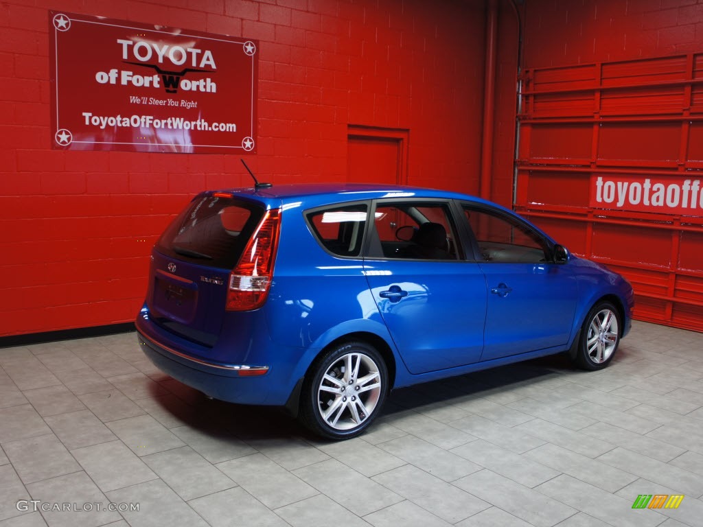 2009 Elantra Touring - Vivid Blue / Black photo #3