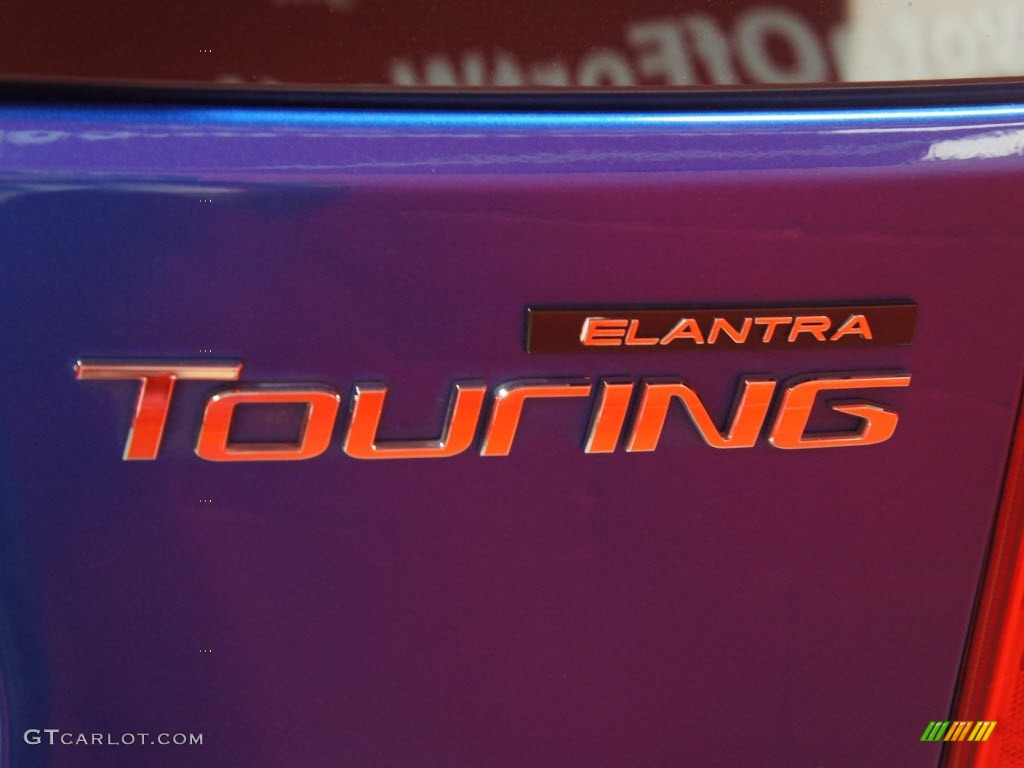 2009 Elantra Touring - Vivid Blue / Black photo #24