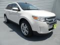 2013 White Platinum Tri-Coat Ford Edge Limited  photo #1