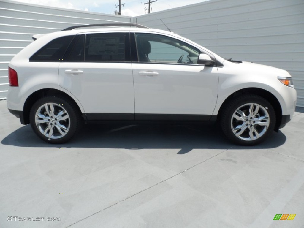 White Platinum Tri-Coat 2013 Ford Edge SEL Exterior Photo #67618791