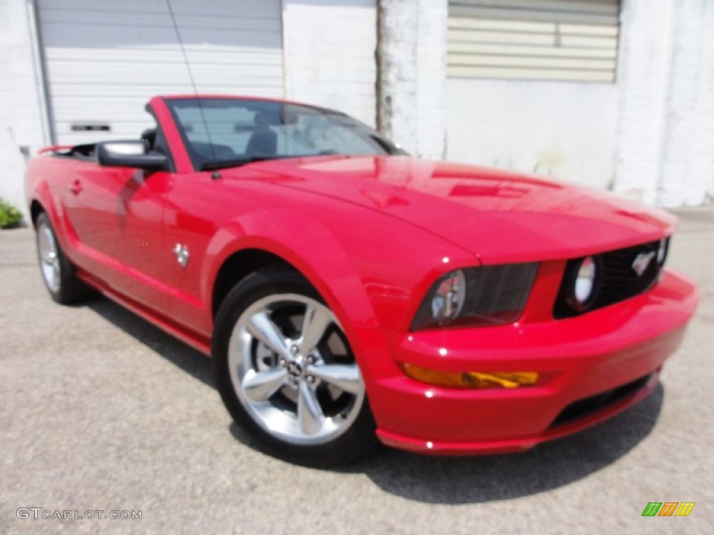 2009 Mustang GT Premium Convertible - Torch Red / Dark Charcoal photo #1