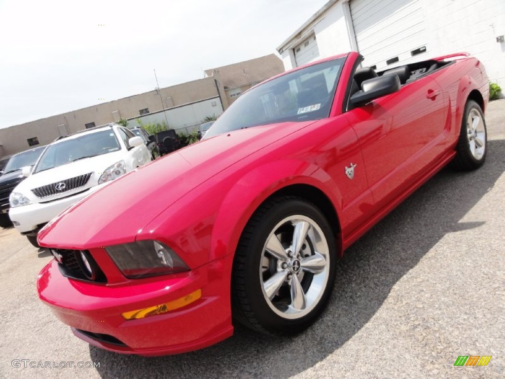 2009 Mustang GT Premium Convertible - Torch Red / Dark Charcoal photo #3