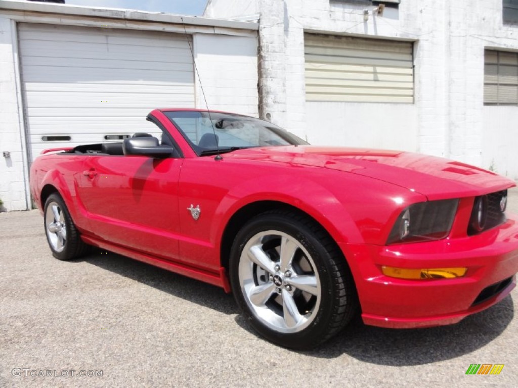 2009 Mustang GT Premium Convertible - Torch Red / Dark Charcoal photo #6