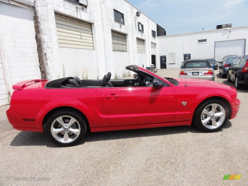 2009 Mustang GT Premium Convertible - Torch Red / Dark Charcoal photo #8