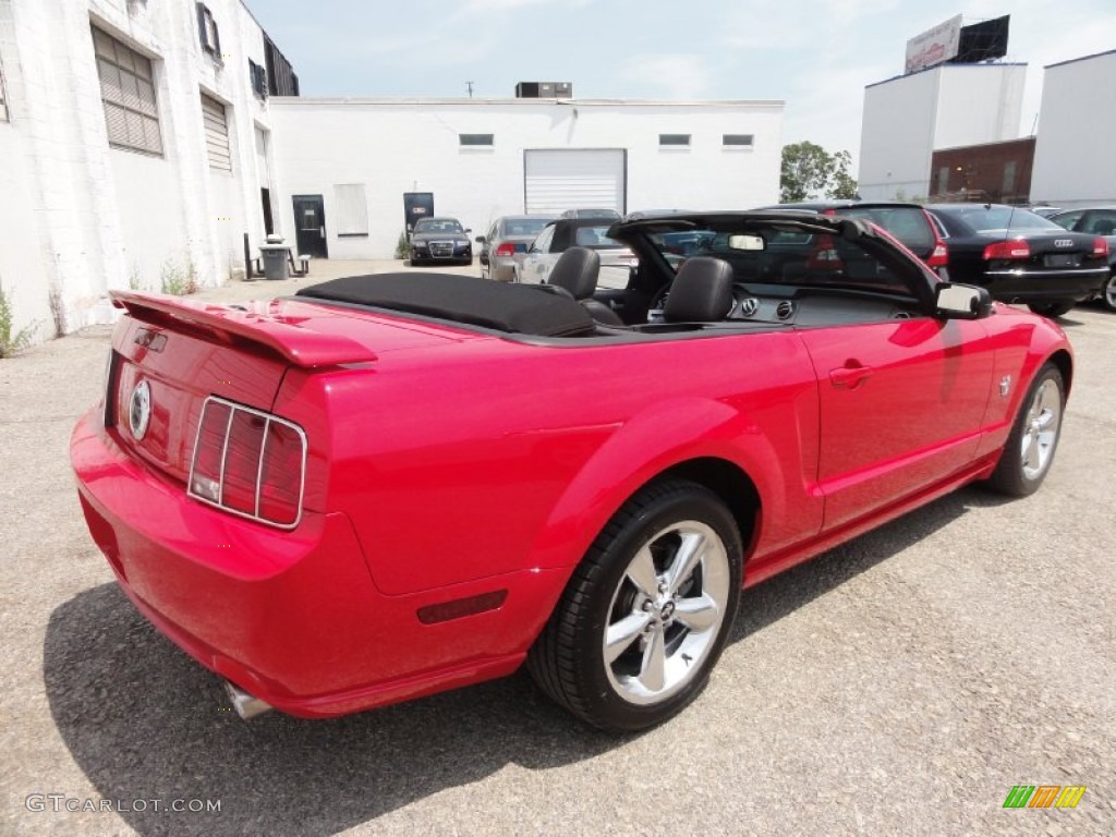 2009 Mustang GT Premium Convertible - Torch Red / Dark Charcoal photo #9