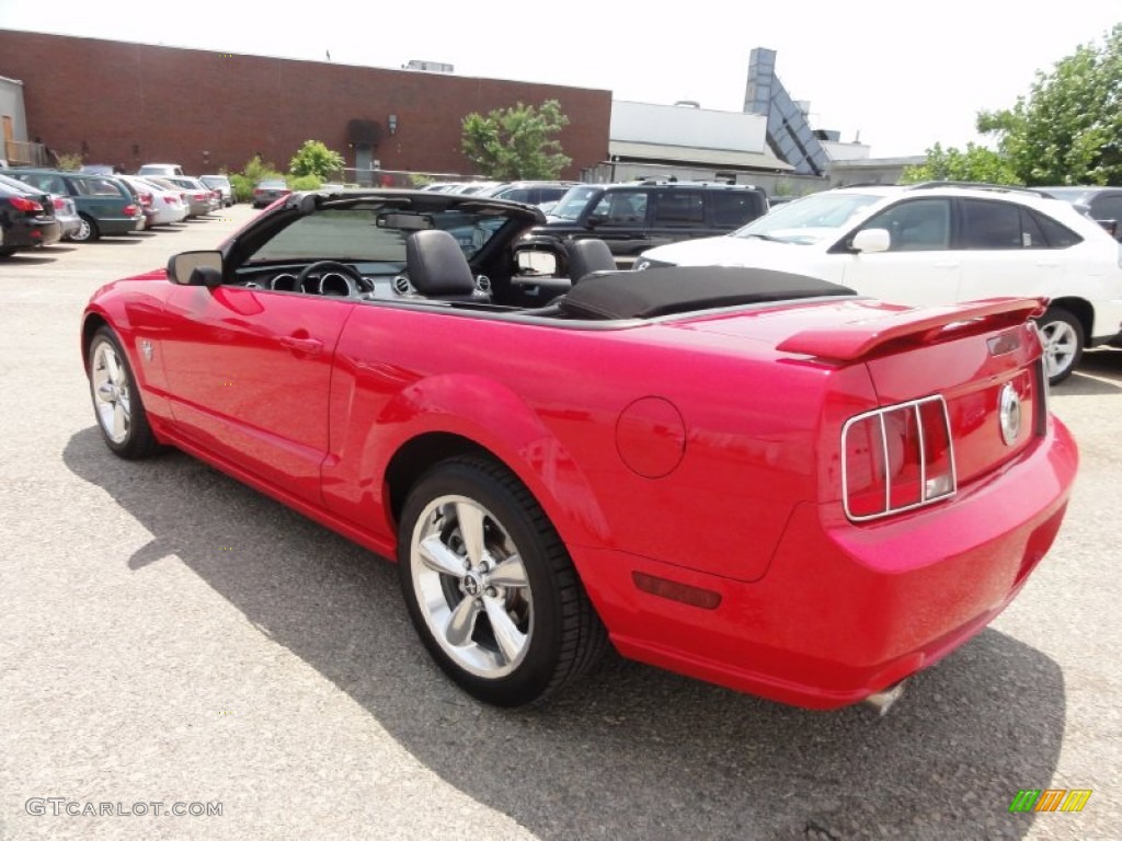 2009 Mustang GT Premium Convertible - Torch Red / Dark Charcoal photo #11