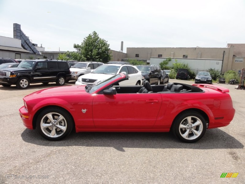 2009 Mustang GT Premium Convertible - Torch Red / Dark Charcoal photo #12