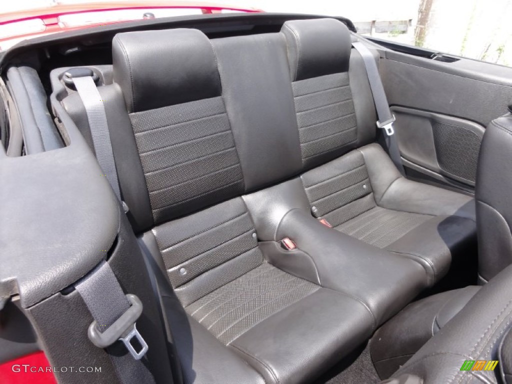 2009 Ford Mustang GT Premium Convertible Rear Seat Photo #67619535