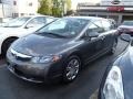 2011 Polished Metal Metallic Honda Civic LX Sedan  photo #6