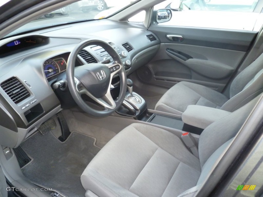 2011 Civic LX Sedan - Polished Metal Metallic / Gray photo #10