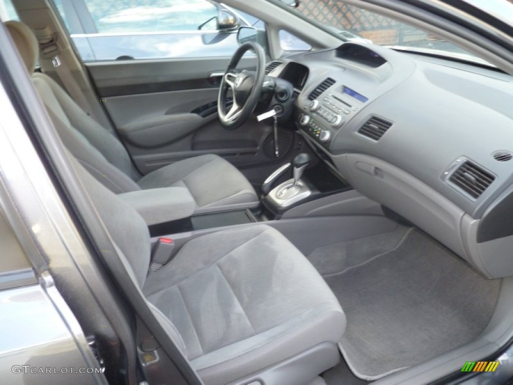2011 Civic LX Sedan - Polished Metal Metallic / Gray photo #11
