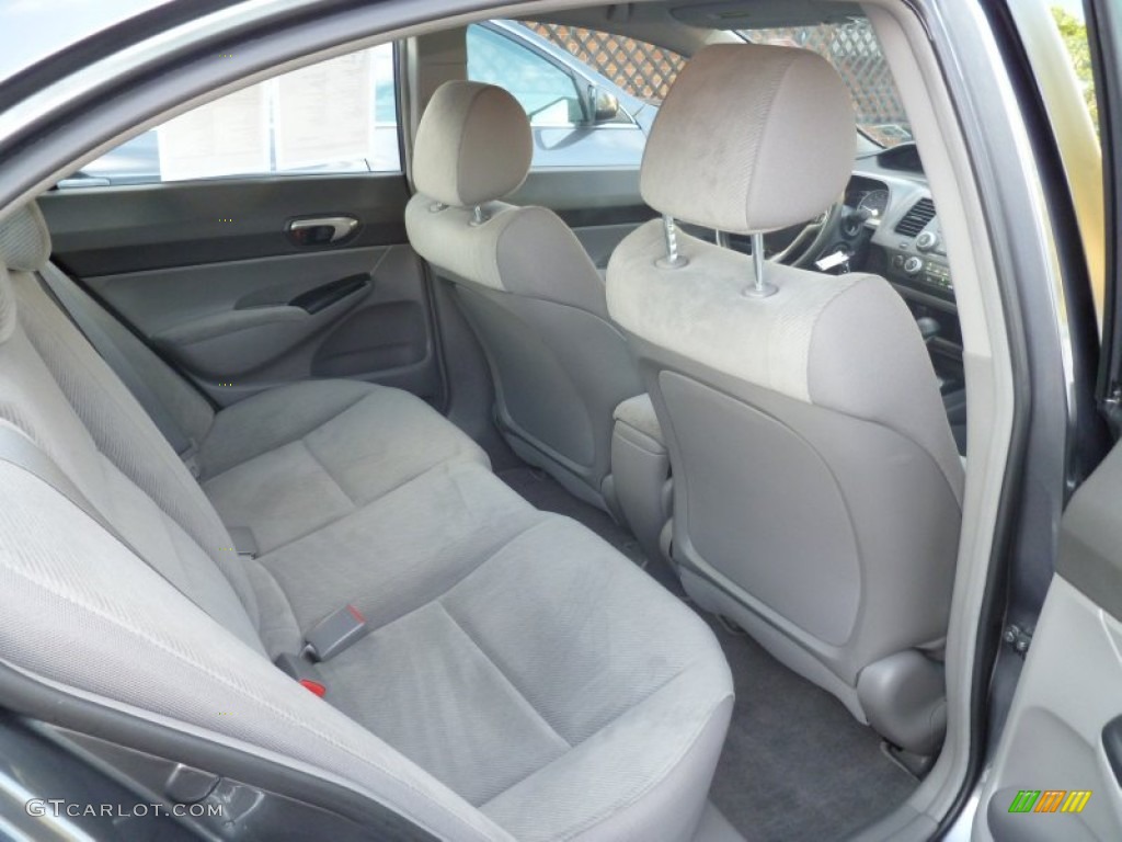 2011 Civic LX Sedan - Polished Metal Metallic / Gray photo #13