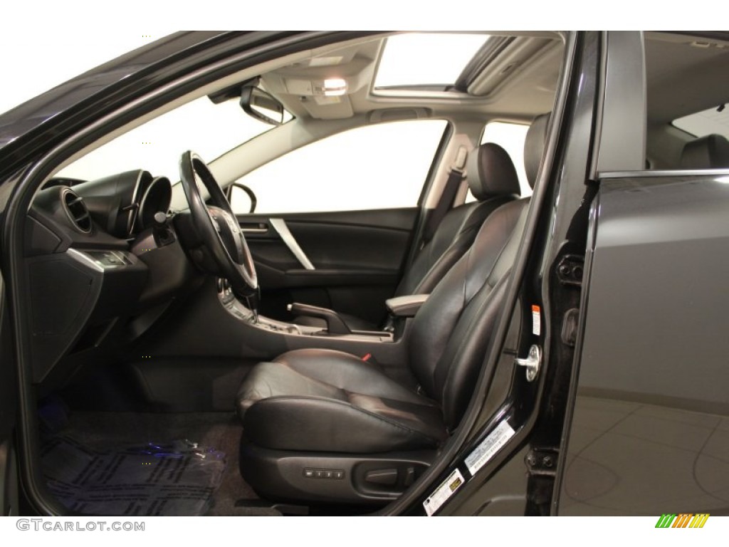 Black Interior 2010 Mazda MAZDA3 s Grand Touring 4 Door Photo #67621215