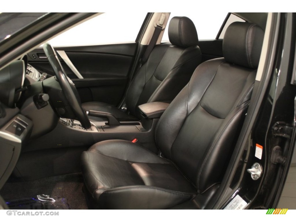 Black Interior 2010 Mazda MAZDA3 s Grand Touring 4 Door Photo #67621218