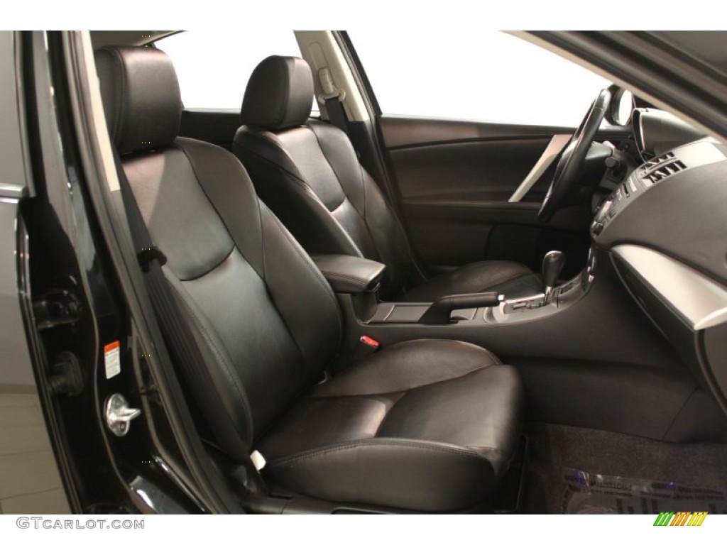 Black Interior 2010 Mazda MAZDA3 s Grand Touring 4 Door Photo #67621308