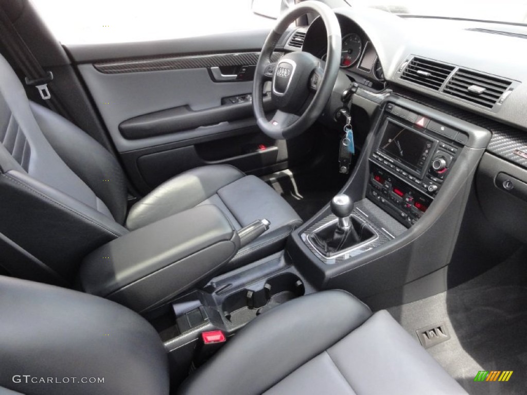 Black/Silver Interior 2006 Audi S4 4.2 quattro Sedan Photo #67621767
