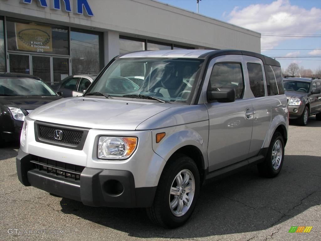 2006 Element EX-P AWD - Alabaster Silver Metallic / Gray/Blue photo #1