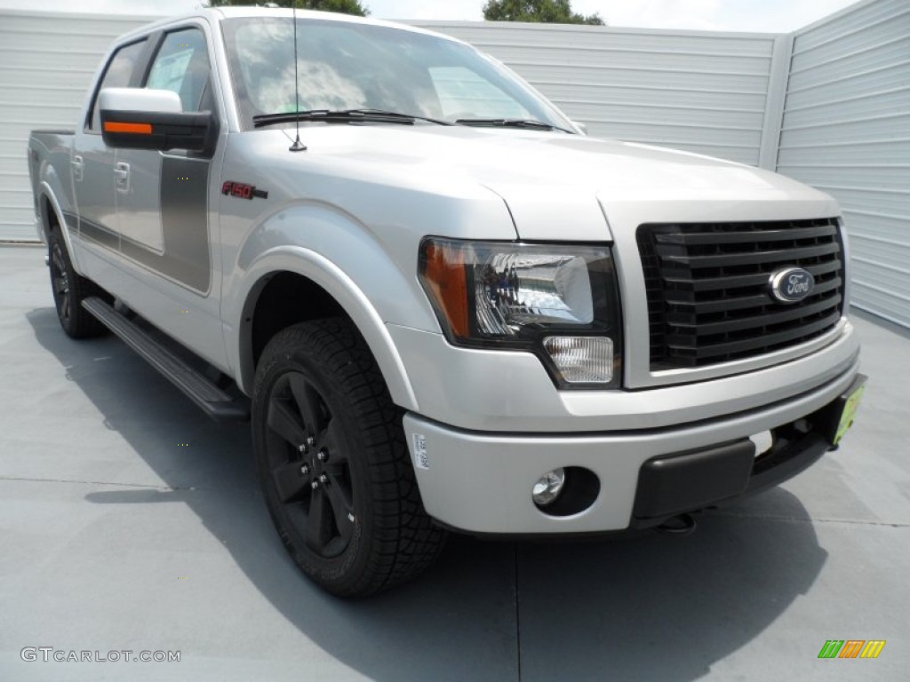 2012 F150 FX4 SuperCrew 4x4 - Ingot Silver Metallic / FX Sport Appearance Black/Red photo #1