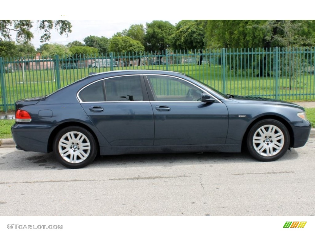 2002 7 Series 745i Sedan - Toledo Blue Metallic / Natural Brown photo #6