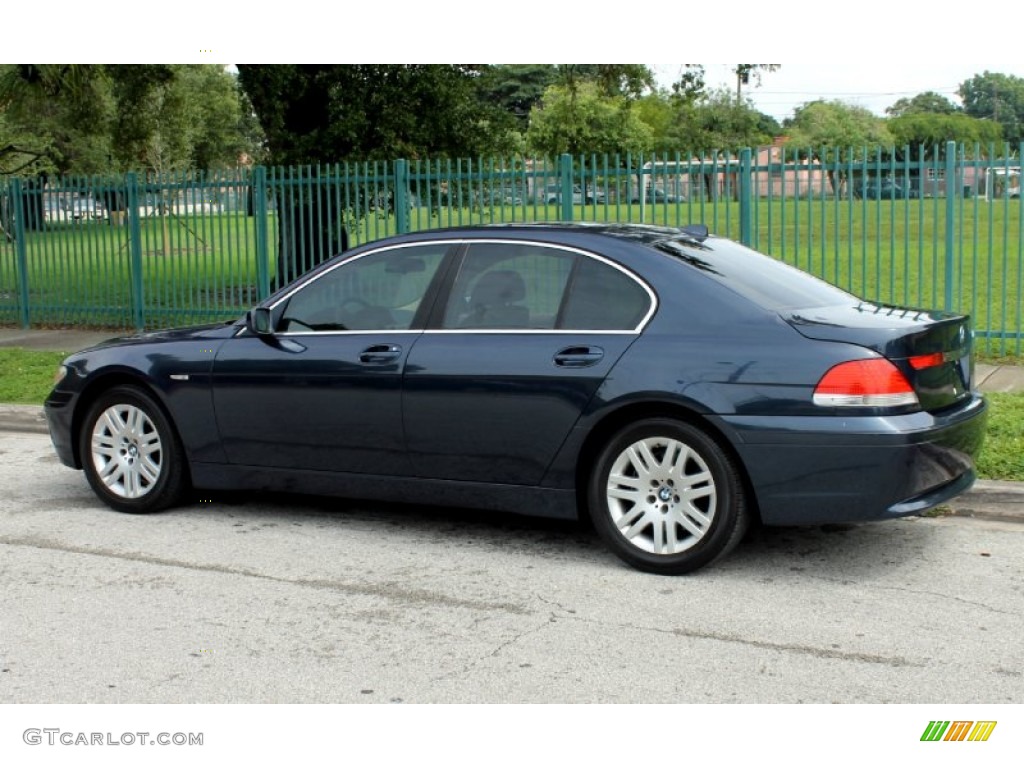 2002 7 Series 745i Sedan - Toledo Blue Metallic / Natural Brown photo #7