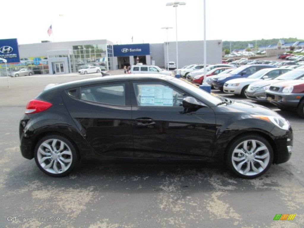 2012 Veloster  - Ultra Black / Gray photo #2